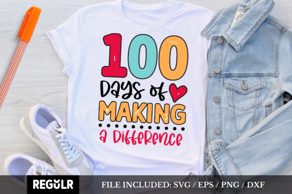 100 Days of Making a Difference SVG: Crafts & Graphics