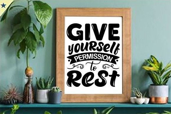 Give Yourself Permission to Rest: Graphics for Crafts & Content