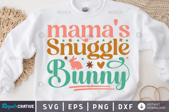 Mama’s Snuggle Bunny SVG Design: Graphics for Crafts