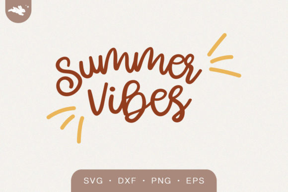 Summer Vibes Lettering SVG